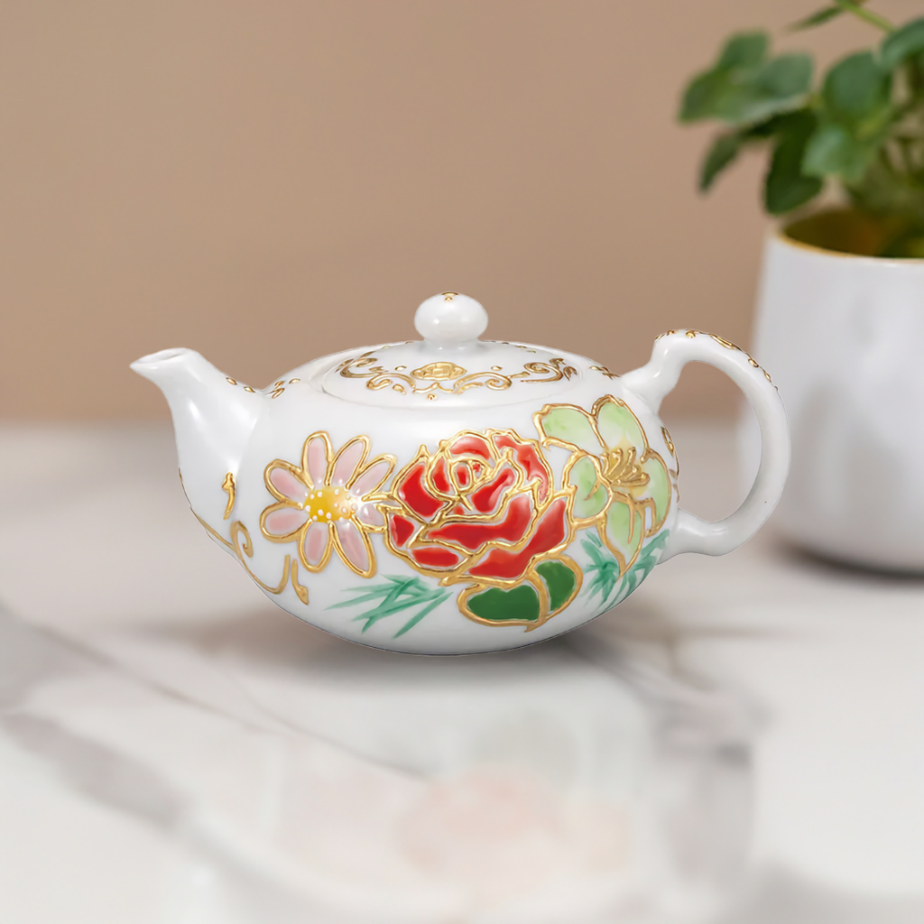 JAPAN KUTANI TEA POT HANAMATOI/SHIHO AIKAWA