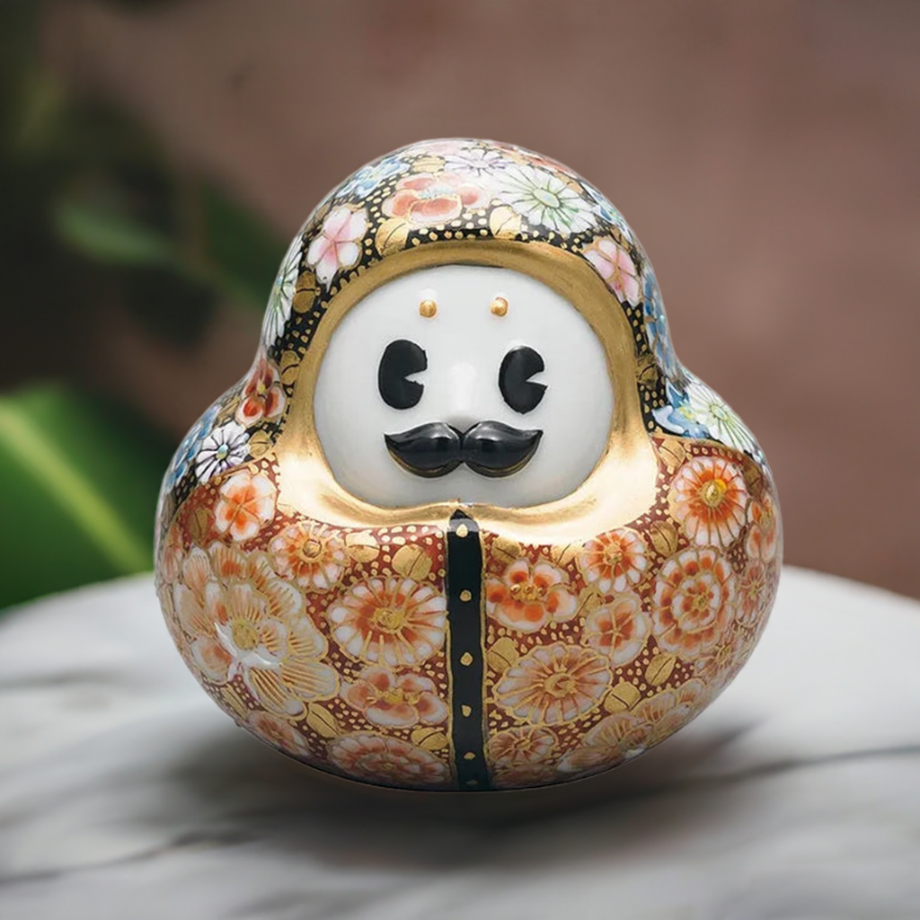 KUTANI WARE HYAKUMANSAN KINRAN HANAZUME/TAKA TOSHIFUMI