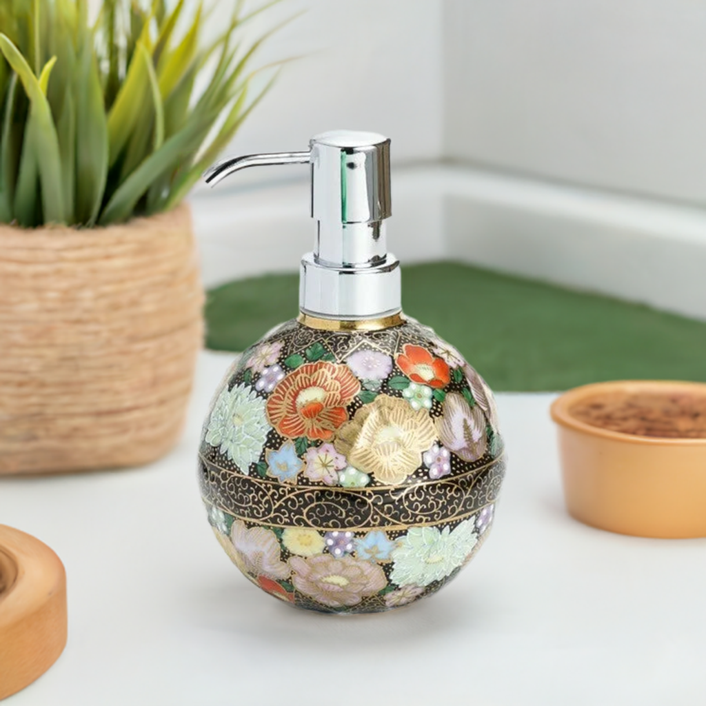 KUTANI WARE SOAP BOTTLE HANAZUME / TAISHI KILN