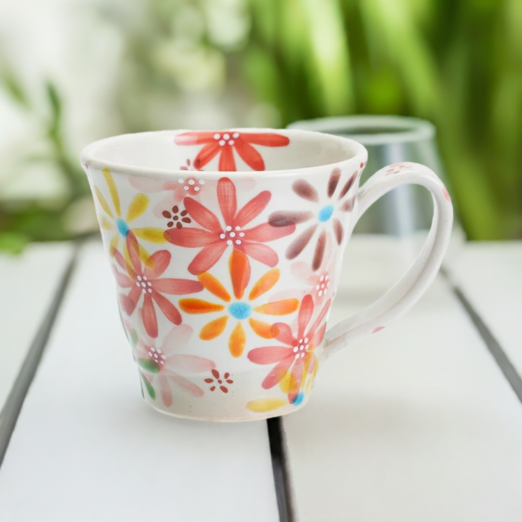 KUTANI JAPANESE MUG CUP HANA NO UTAGE /KOKUZOU KLIN