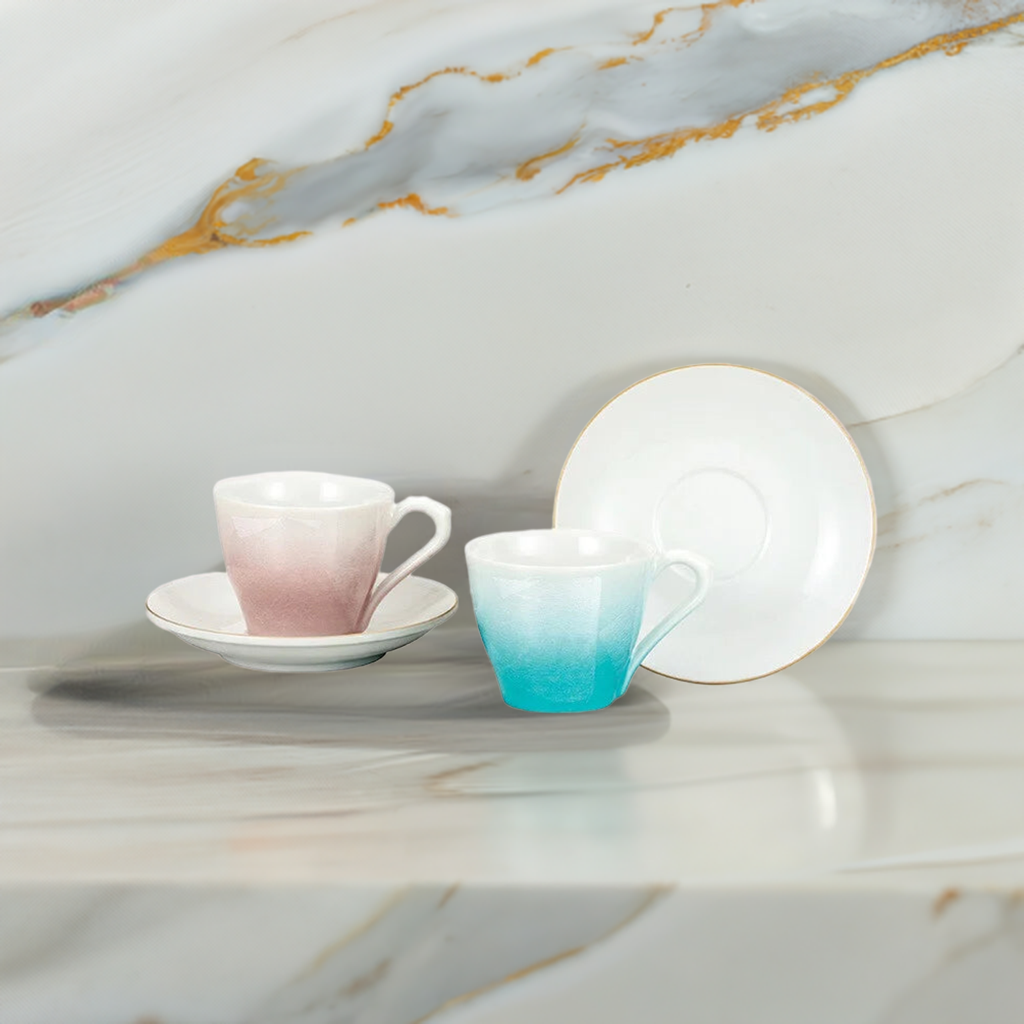 KUTANI PAIR COFFEE SILVER COLOR