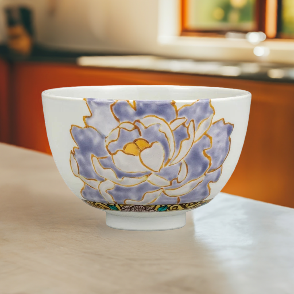 MATCHA BOWL CHAWAN
KUTANI PURPLE BOTAN/ TSUYOSHI SATOU