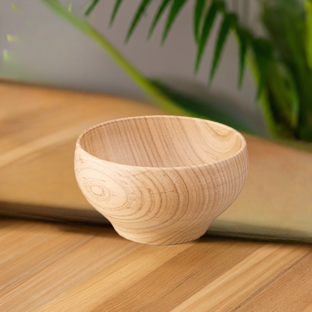 YAMANAKA LACQUERWARE SAKURA ROUND BOWL NATURAL (L SIZE)