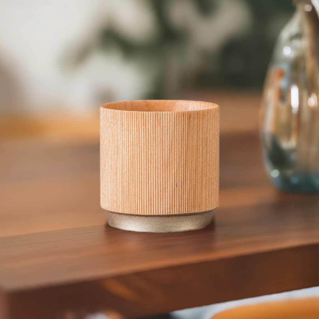 YAMANAKA LACQUERWARE MIZUME SAKURA ROCK CUP – TREE RINGS NATURAL