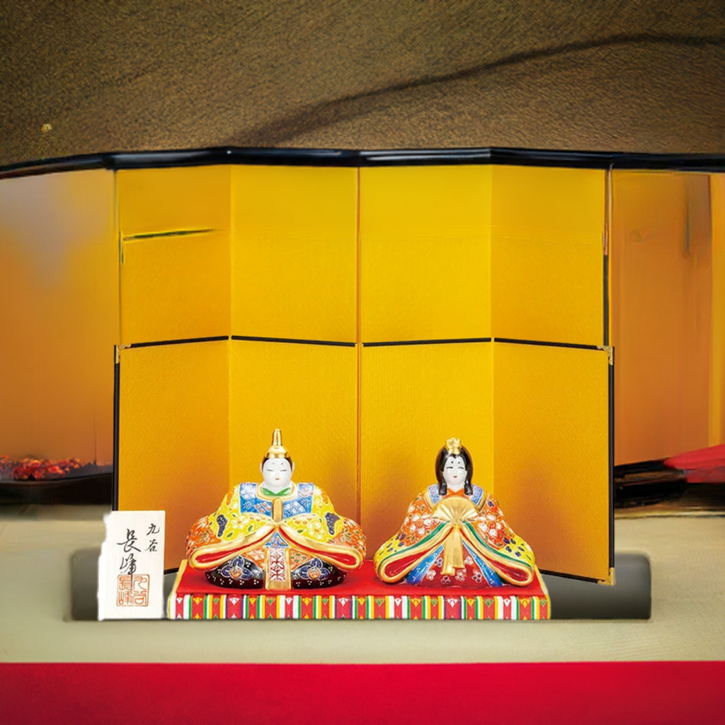 KUTANI WARE STANDING HINA DOLL HUANGHONGSHENG