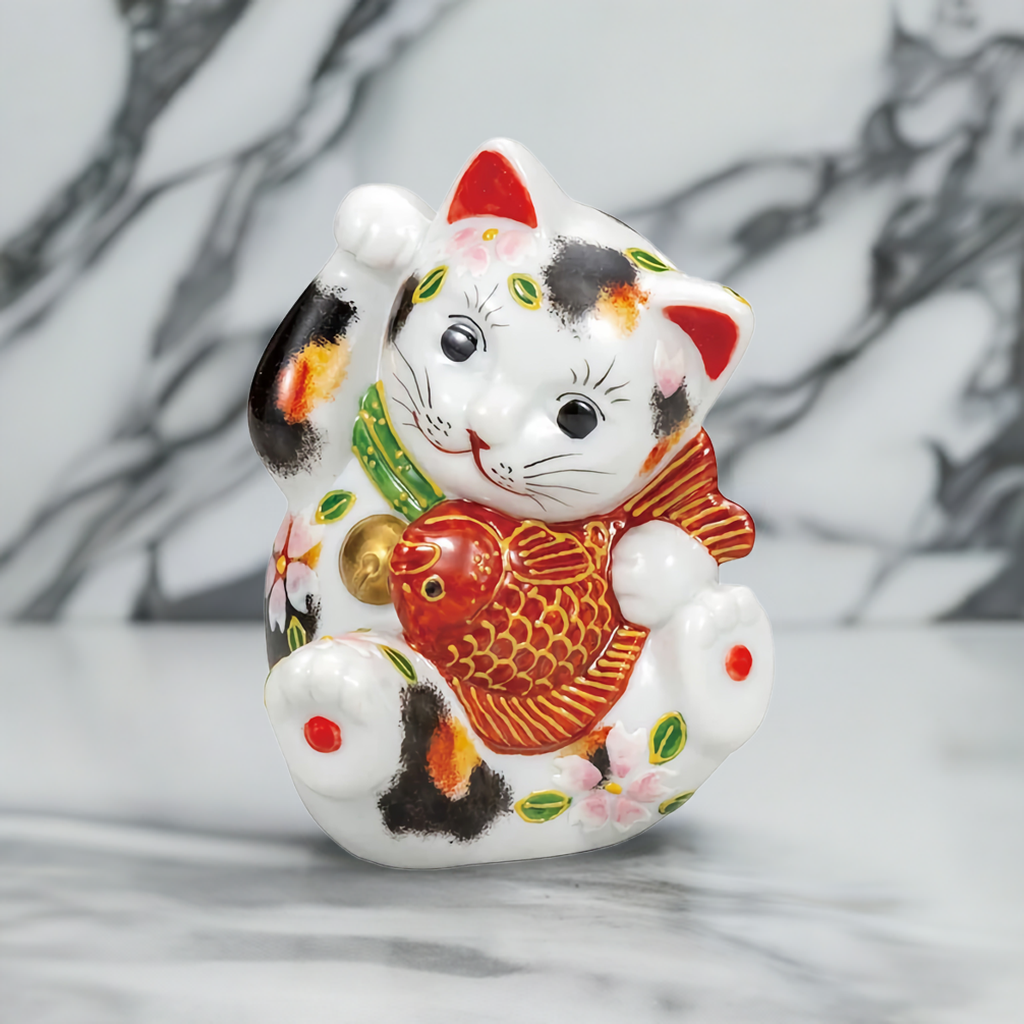 LUCKY CAT(TAI MANEKI NEKO – CALICO ORNAMENT) JAPAN KUTANI