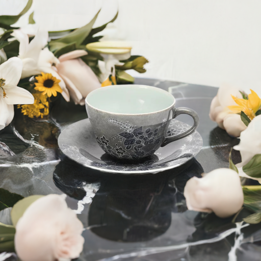 ARITA WARE USUZUMI SUMI HAJIKI AKIKUSAMON WAN-ZARA/ IMAEMON IMAIZUMI, 14TH GENERATION