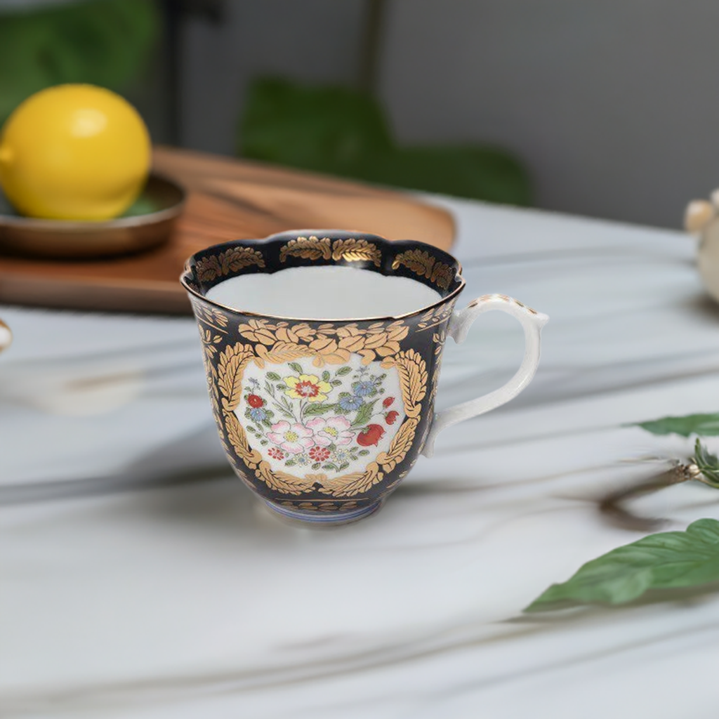 ARITA WARE KIN'EN-KURO VERSAILLESMORNING MUG/ KOURAKU KILN