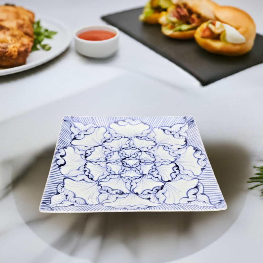 ARITA WARE BLUE AND WHITE KABENMON/ SOUTA KILN