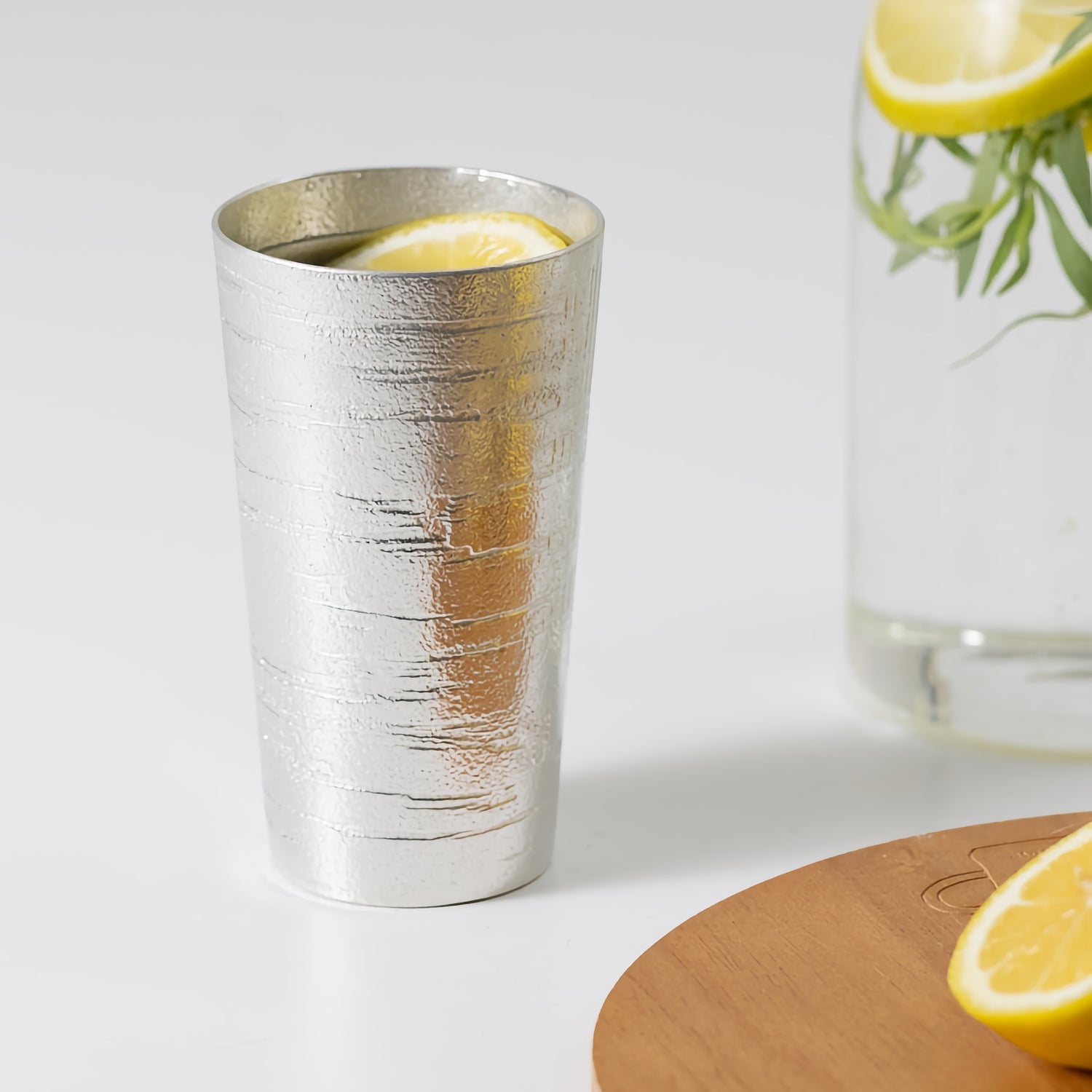 JAPANESE NOUSAKU BEER CUP – “SHIRAKABA” (WHITE BIRCH) | HANDCRAFTED TINWARE