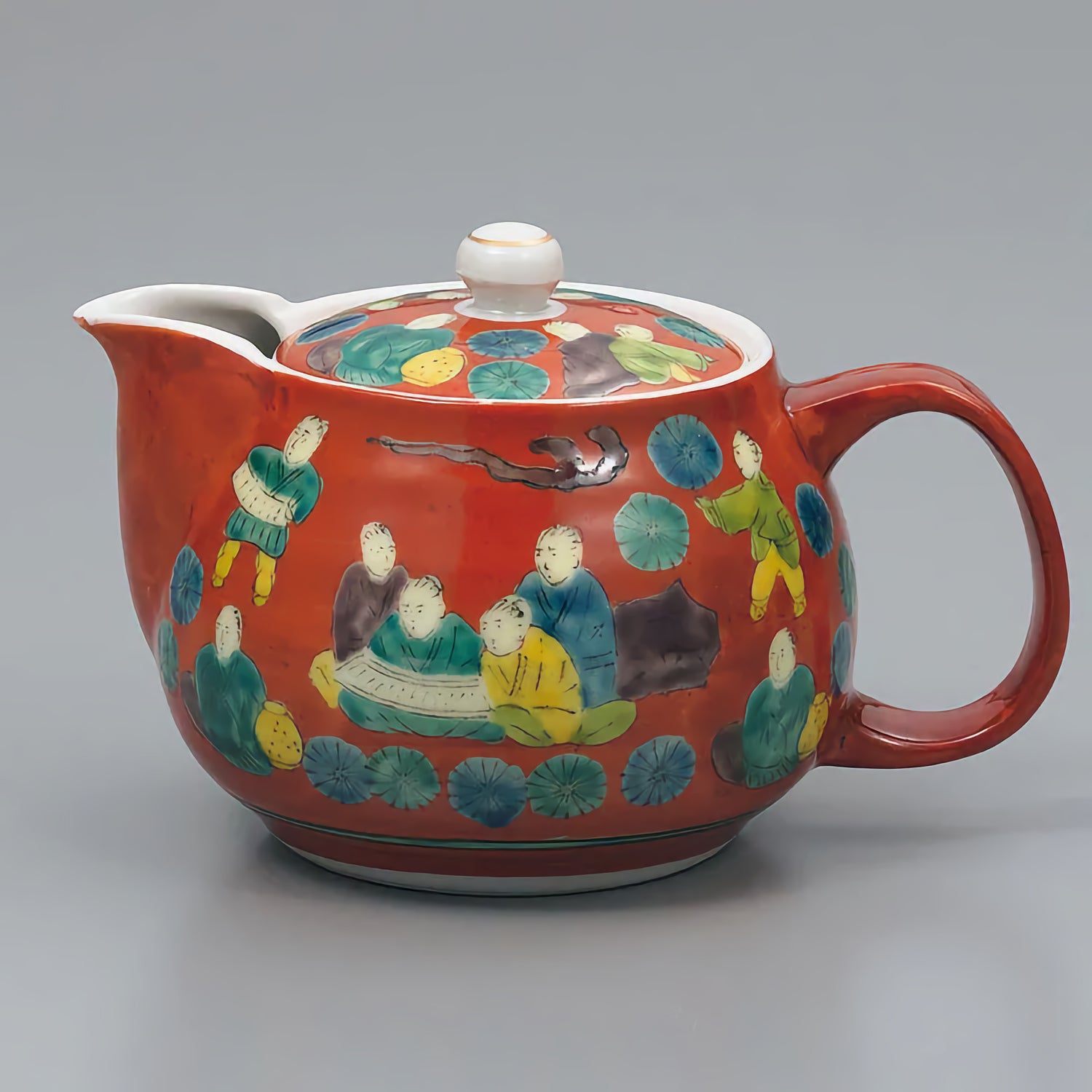 KUTANI JAPANESE TEA POT MOKUBEI STYLE