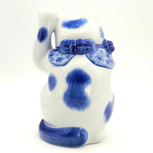 KUTANI JAPANESE LUCKY CAT(MANEKI NEKO) SOMETSUKE