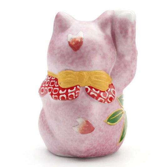 KUTANI JAPANESE LUCKY CAT(MANEKI NEKO) SAKURA MORI PINK