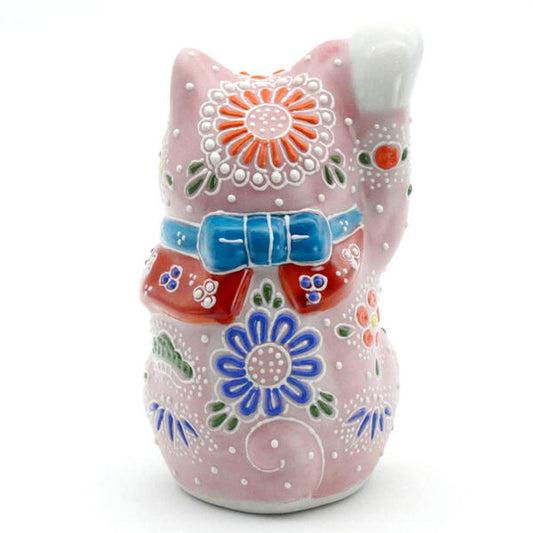 KUTANI JAPANESE LUCKY CAT(MANEKI NEKO) PINK-MORI