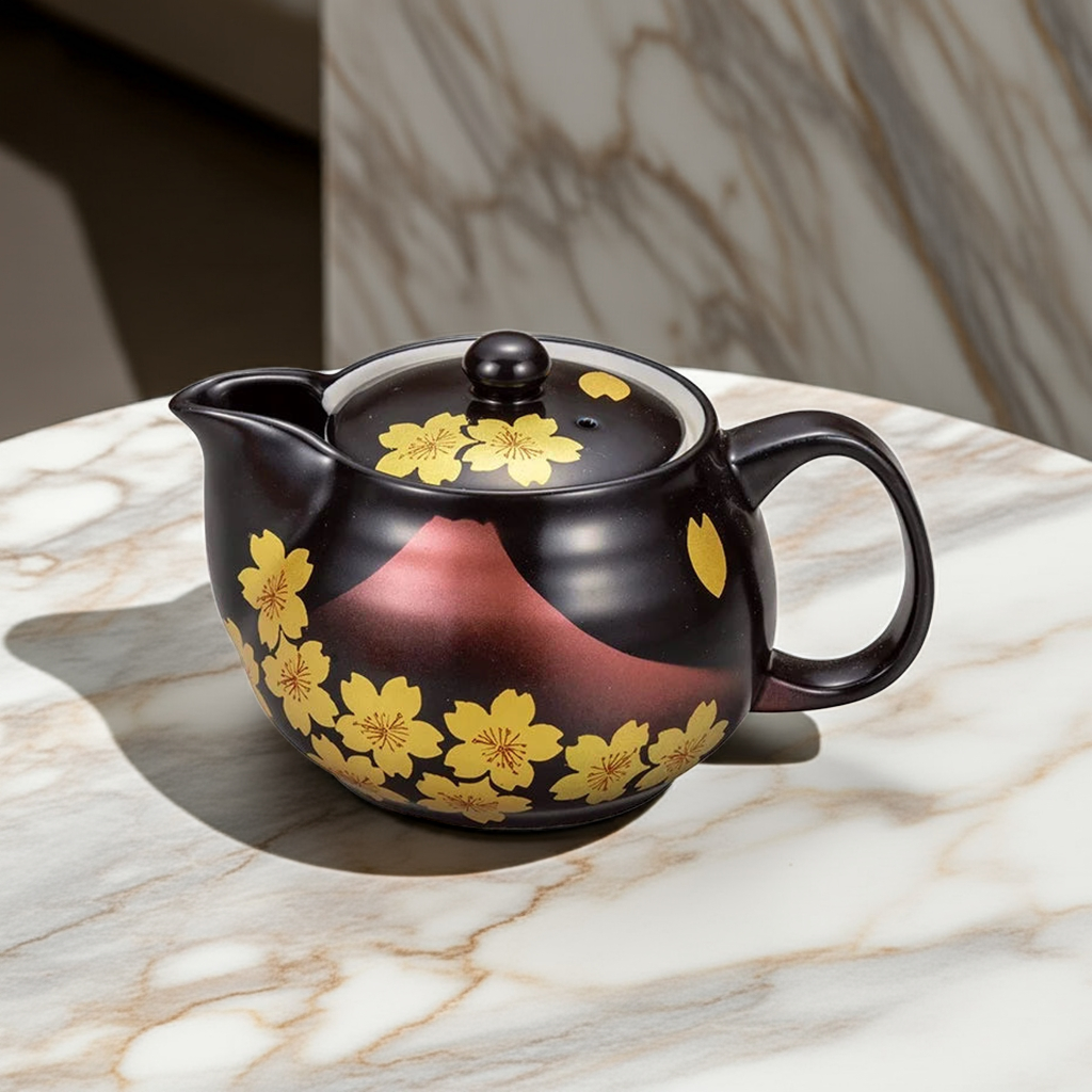 KUTANI WARE TEAPOT SAKURA