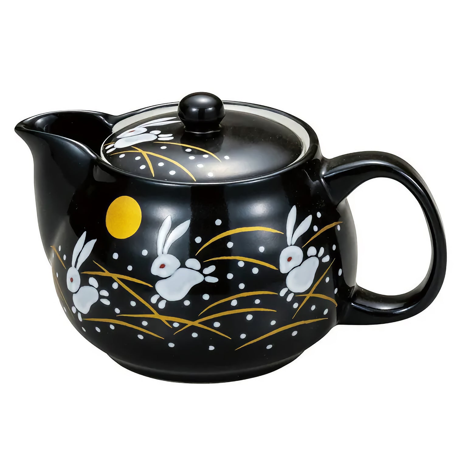 KUTANI JAPANESE TEA POT HANE USAGI (WITH NETTED DESIGN)