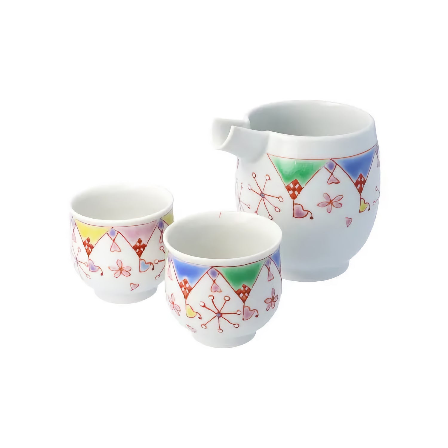 KUTANI JAPANESE SAKE SET FLOWER FESTIVAL/GINSYUU KLIN