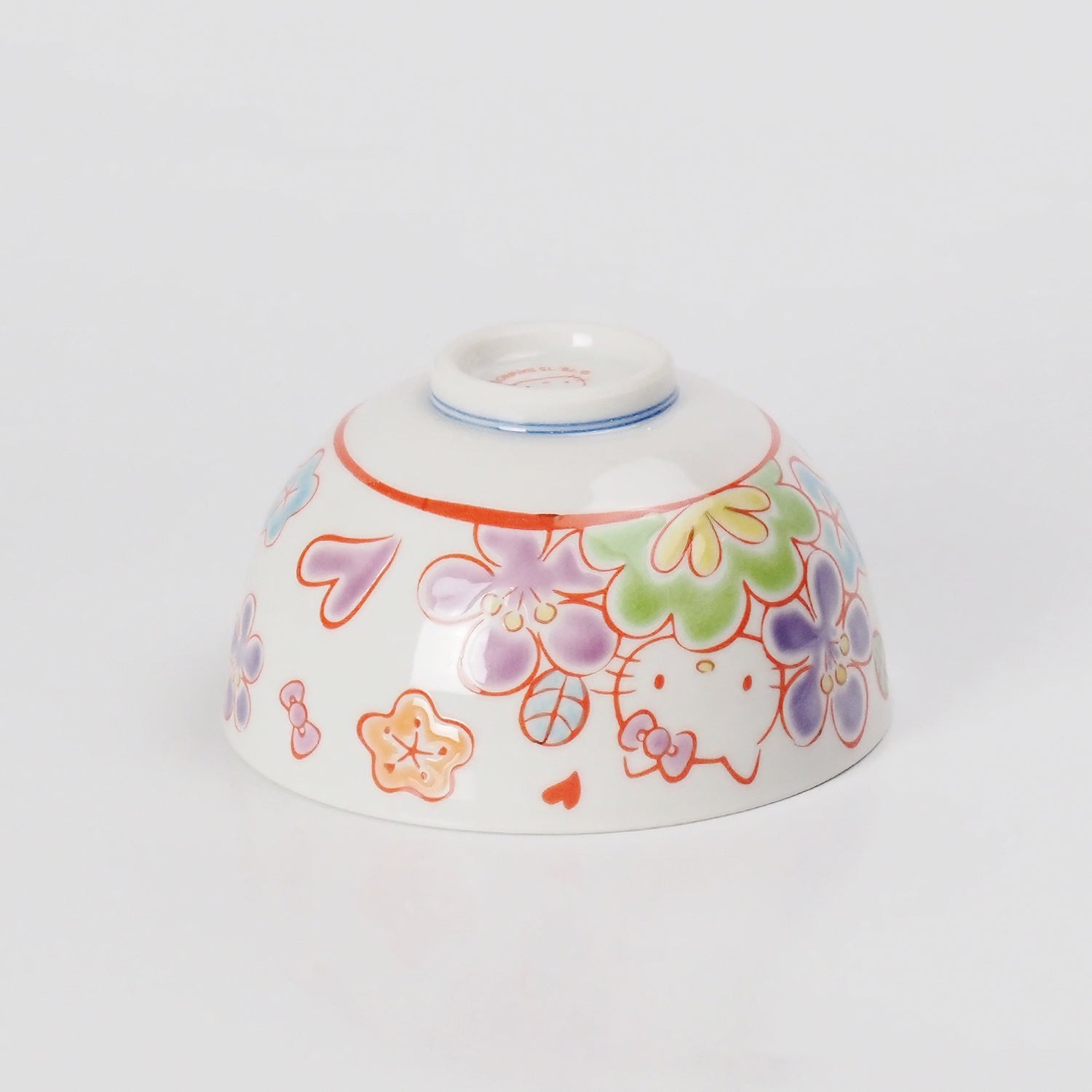HELLO KITTY FLOWER FLOWER KUTANI SINGLE RICE BOWL