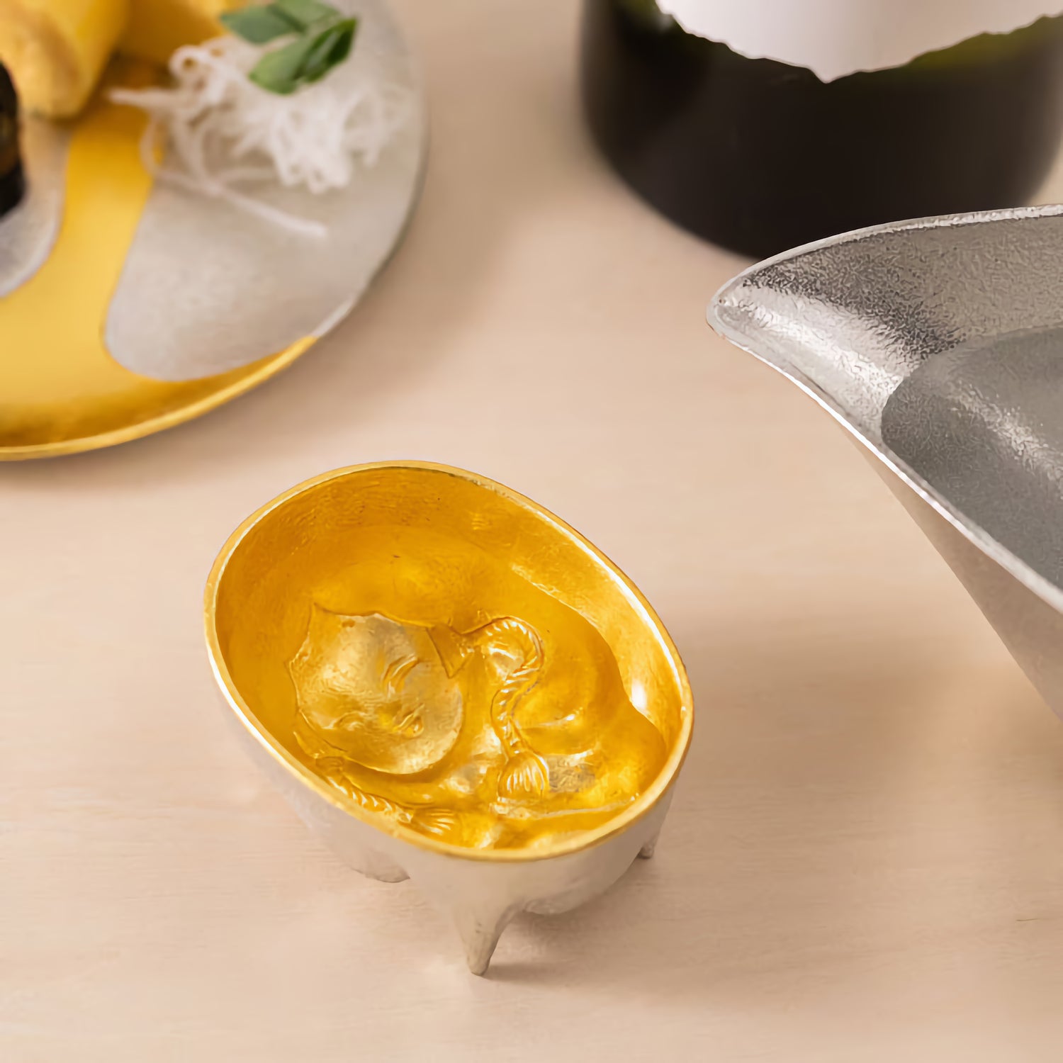 NOUSAKU GUINOMI DEMON MASK CUP - MEDIUM - GOLD LEAF