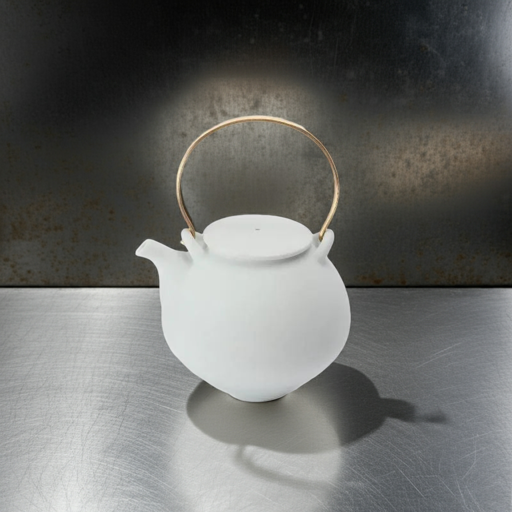ARITA PORCELAIN WHITE PORCELAIN BLAST TEAPOT (LARGE) – RISOGAMA KILN
