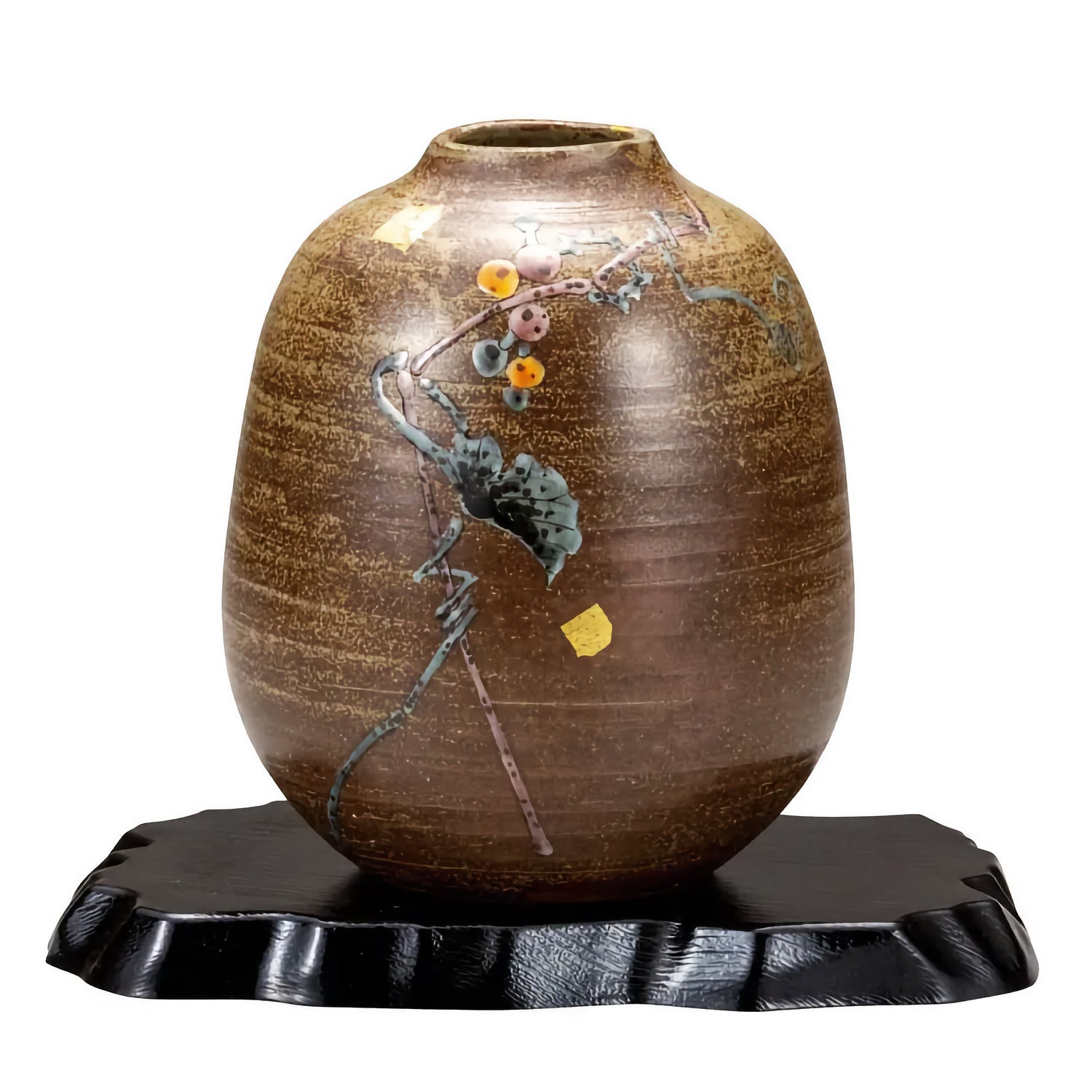 WILD GRAPE KUTANI JAPANESE FLOWER VASE