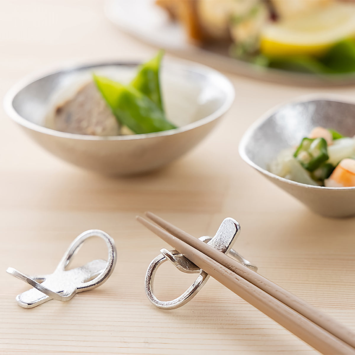 JAPANESE NOUSAKU CHOPSTICK RESTS SET OF 2