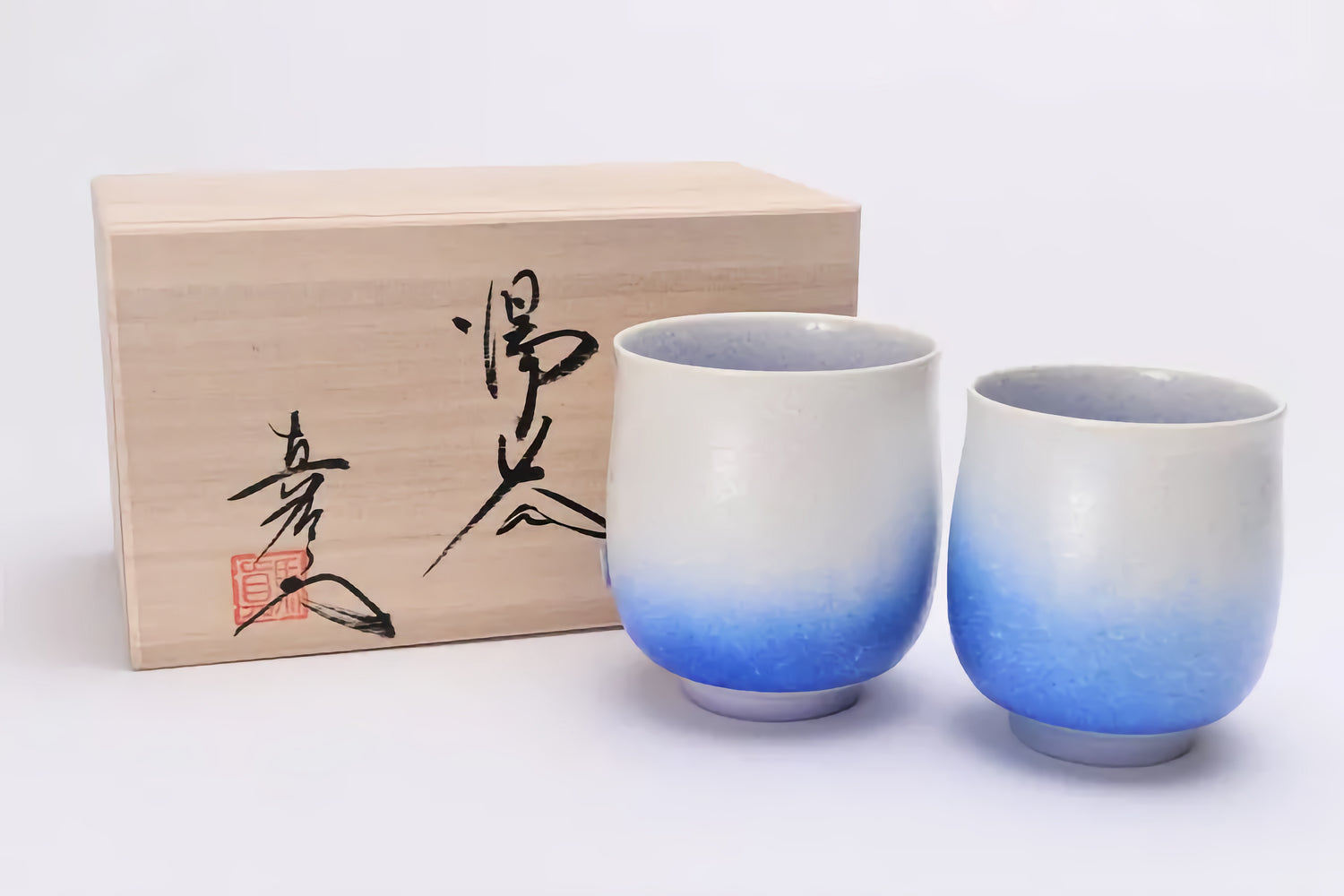 JAPANESE ARITA YUNOMI SET AIZOME SUITEKI / SHINEMON KLIN