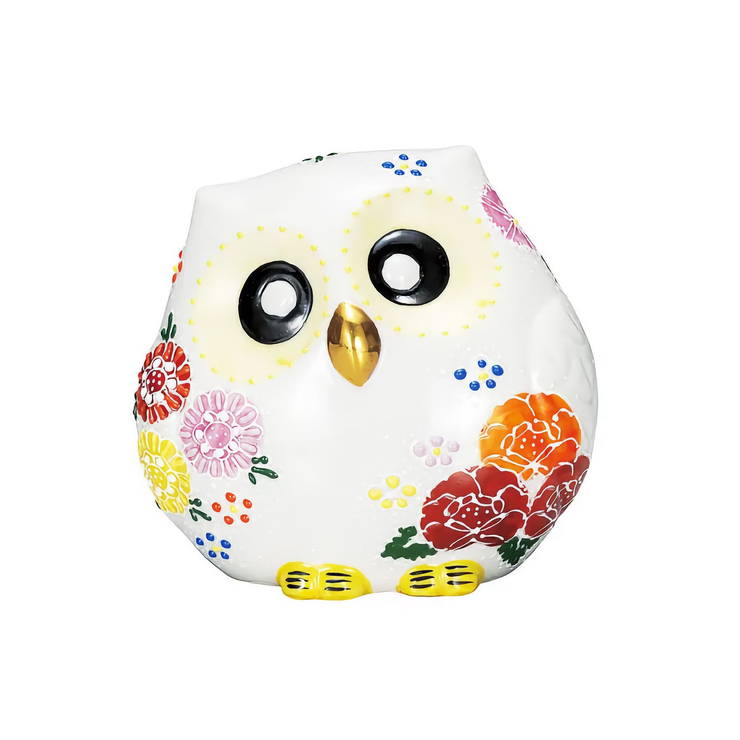 KUTANI WARE OWL FIGURINE HANAMORI