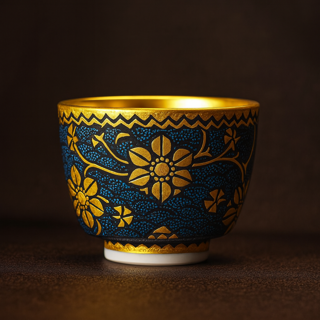 Kutani Ware Aochibu Style