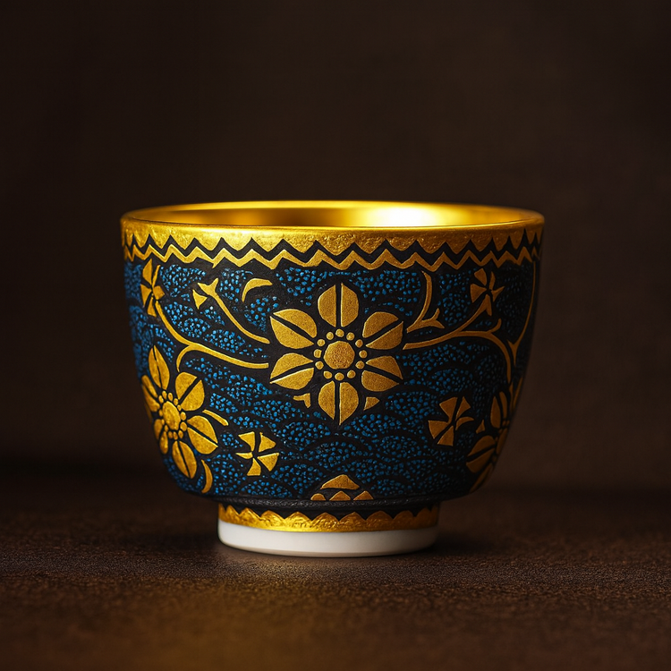 Kutani Ware Aochibu Style