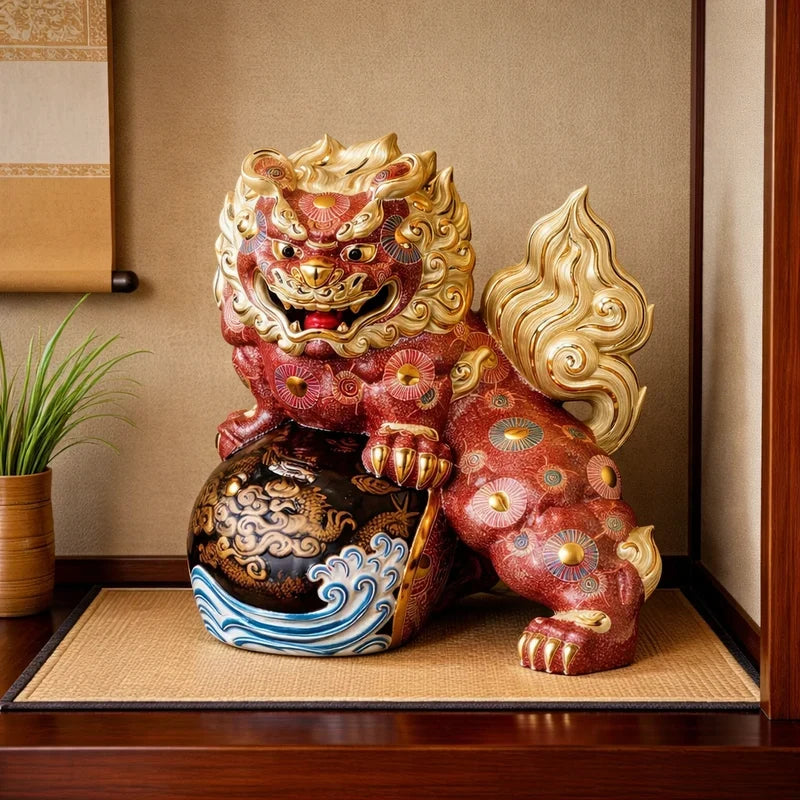 Kutani Ware Lion(Shishi)