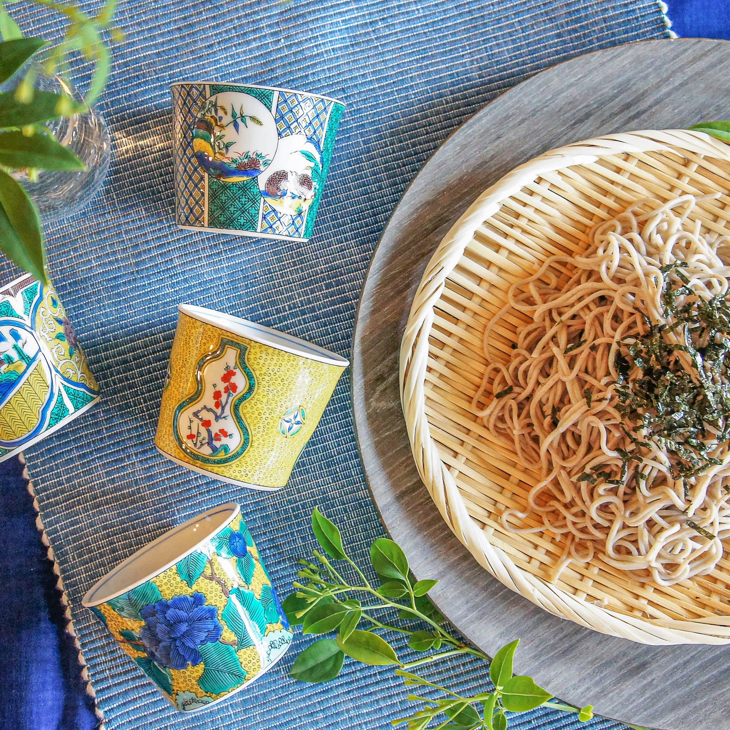 Kutani ware Soba choko