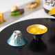 NOUSAKU FUJIYAMA SAKE CUPS – GOLD LEAF & HEKITEN SET (PAULOWNIA WOOD BOX)