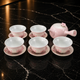 TASEI KLIN ARITA TEASET PALE PINK GLAZE IRIDESCENT SAKURA