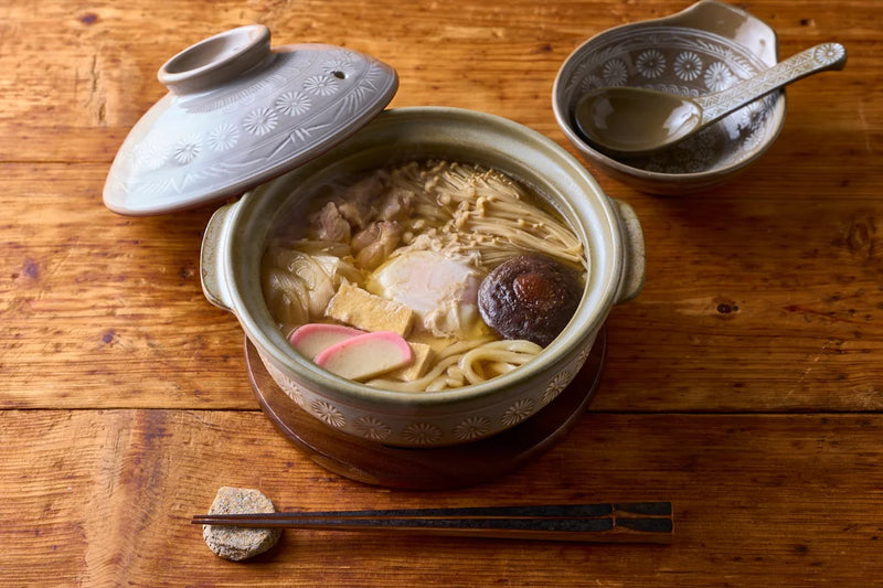 DONABE GINPO (JAPANESE CLAY POT) HANA MISHIMA – SIZE 10