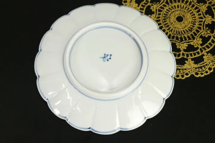 [IMPERIAL HOUSEHOLD PURVEYOR] KUTANI WARE IRO-E PANEL DESIGN WITH FLOWERS AND BIRDS / CHOZA YAMAMOTO