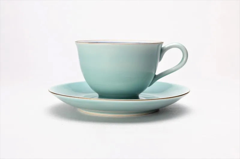 ARITA WARE COFFEE CUP & SAUCER “CAMELLIA”