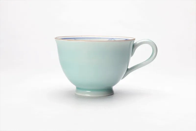 ARITA WARE COFFEE CUP & SAUCER “CAMELLIA”