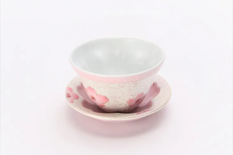 TASEI KLIN ARITA TEASET PALE PINK GLAZE IRIDESCENT SAKURA