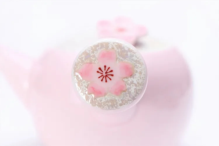 TASEI KLIN ARITA TEASET PALE PINK GLAZE IRIDESCENT SAKURA