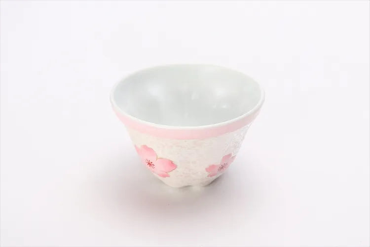 TASEI KLIN ARITA TEASET PALE PINK GLAZE IRIDESCENT SAKURA