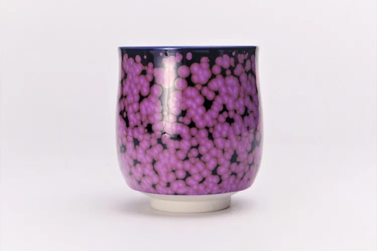 JAPANESE ARITA YUNOMI SET CHERRY BLOSSOM CREST / SHINEMON KLIN