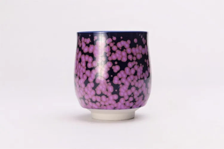 JAPANESE ARITA YUNOMI SET CHERRY BLOSSOM CREST / SHINEMON KLIN