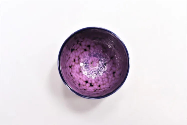 JAPANESE ARITA YUNOMI SET CHERRY BLOSSOM CREST / SHINEMON KLIN