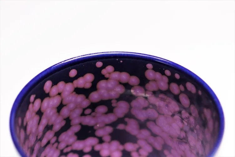 JAPANESE ARITA YUNOMI SET CHERRY BLOSSOM CREST / SHINEMON KLIN