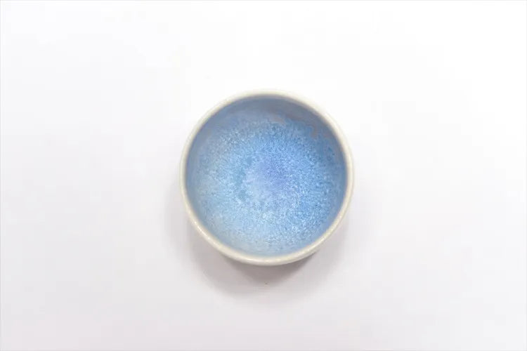 JAPANESE ARITA INDIGO DEW – SAKE CUP SET (WITH WOODEN BOX)/ SHINEMON KLIN