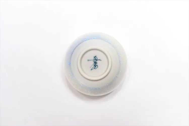 JAPANESE ARITA INDIGO DEW – SAKE CUP SET (WITH WOODEN BOX)/ SHINEMON KLIN