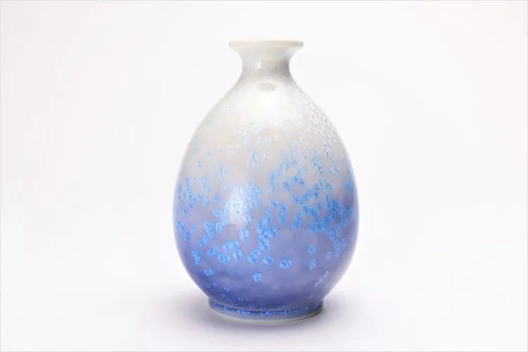 JAPANESE ARITA INDIGO DEW – SAKE CUP SET (WITH WOODEN BOX)/ SHINEMON KLIN