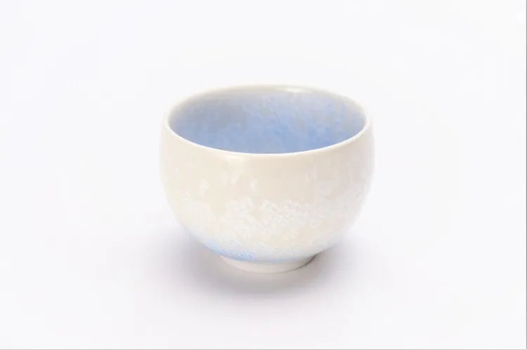 JAPANESE ARITA INDIGO DEW – SAKE CUP SET (WITH WOODEN BOX)/ SHINEMON KLIN