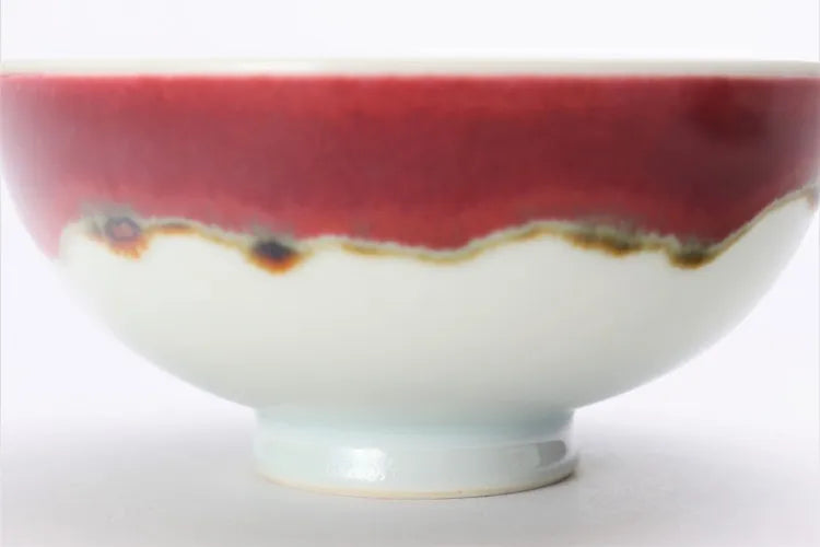 ARITA WARE RICE BOWL SET “SILK ROAD” BY SHINEMON KILN – WOODEN BOX